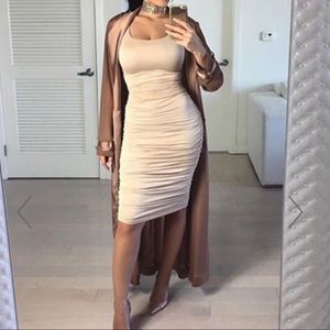 Nude dress.